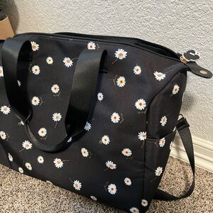 Floral Alice and Olivia Black Tote Bag